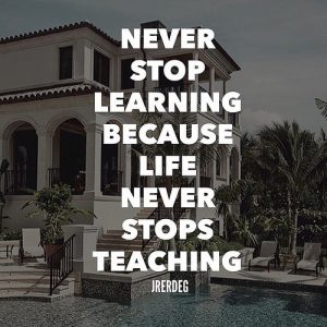 stop nooit met leren